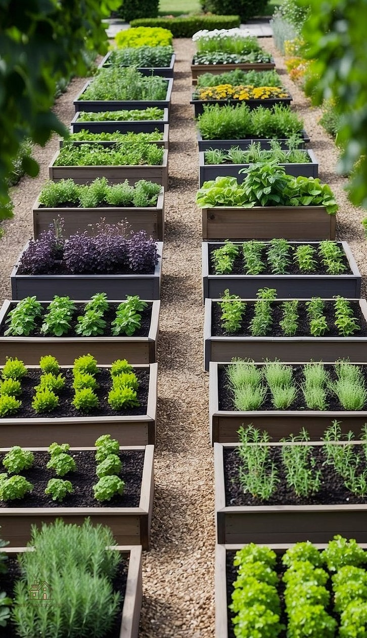 45 Chic Herb Garden Ideas for a Beautiful Home 6 Raised Bed Herb Spiral