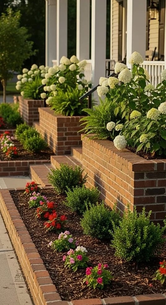 Raised Garden Beds Near the Porch
