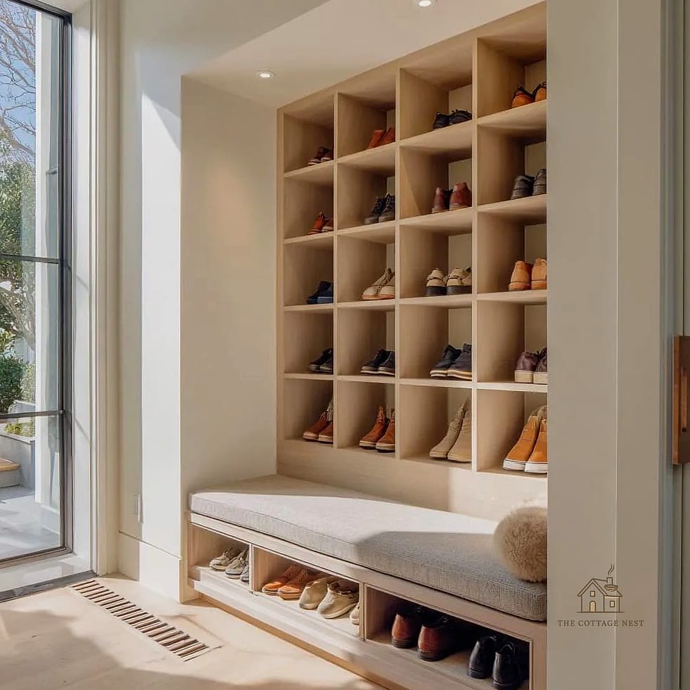 Recessed Wall Niche for Shoes