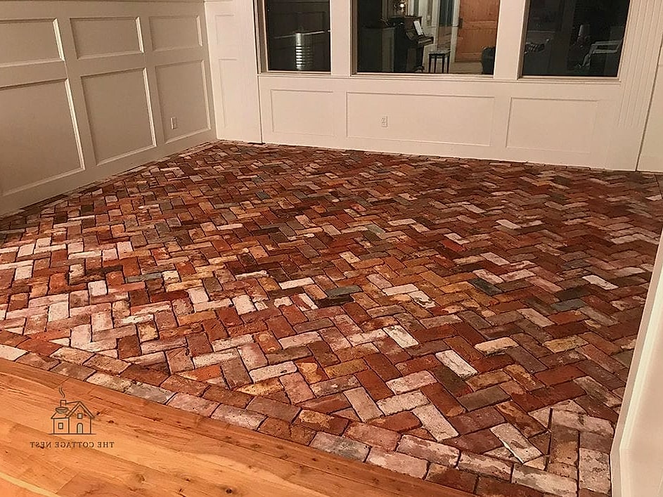 25 Chic Garage Floor Ideas for a Beautiful Home 16 Reclaimed Brick Flooring