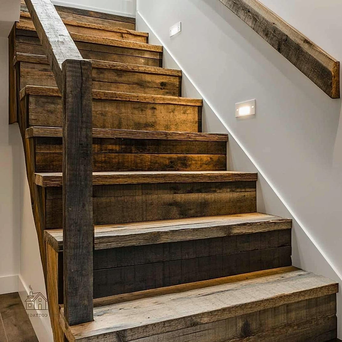 20 Cozy Basement Stairs Ideas Worth Pinning 10 Reclaimed Wood Accent Wall