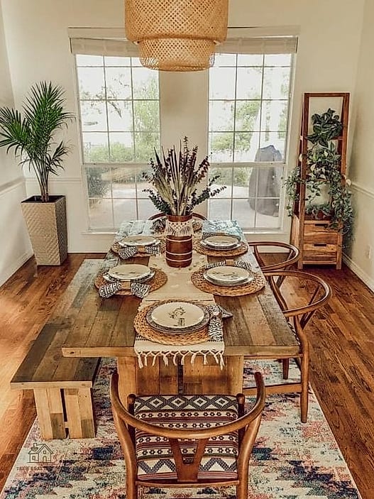 40 Cozy Boho Dining Room Decor Ideas Worth Pinning 18 Reclaimed Wood Accent Wall