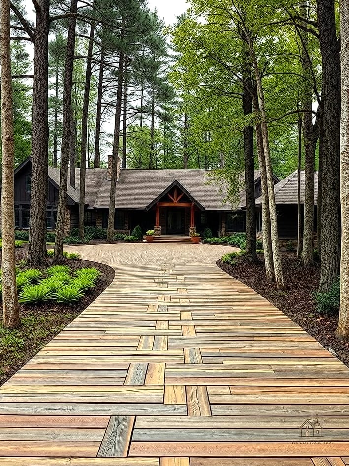 15 Creative Trendy Driveway Gate Ideas That Will Inspire You 12 Reclaimed Wood Gate