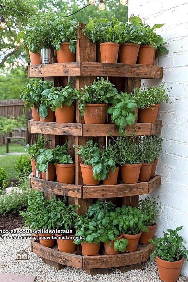 15 Chic Garden Decor Ideas for a Beautiful Home 7 Reclaimed Wood Planter Boxes
