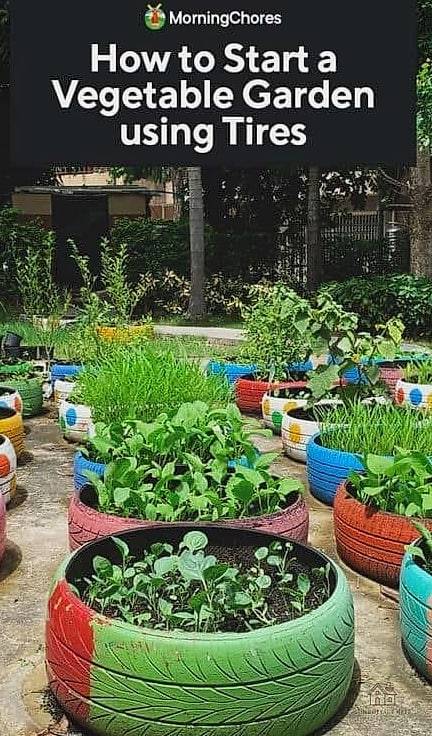 50 Clever Vegetable Garden Ideas for Every Style 28 Recycled Tire Planters