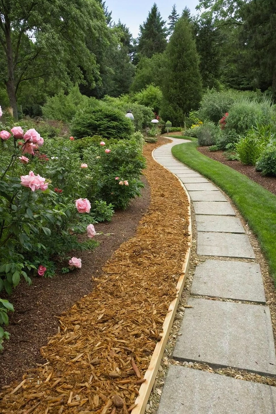 Red Cedar Mulch for a Warm, Traditional Look