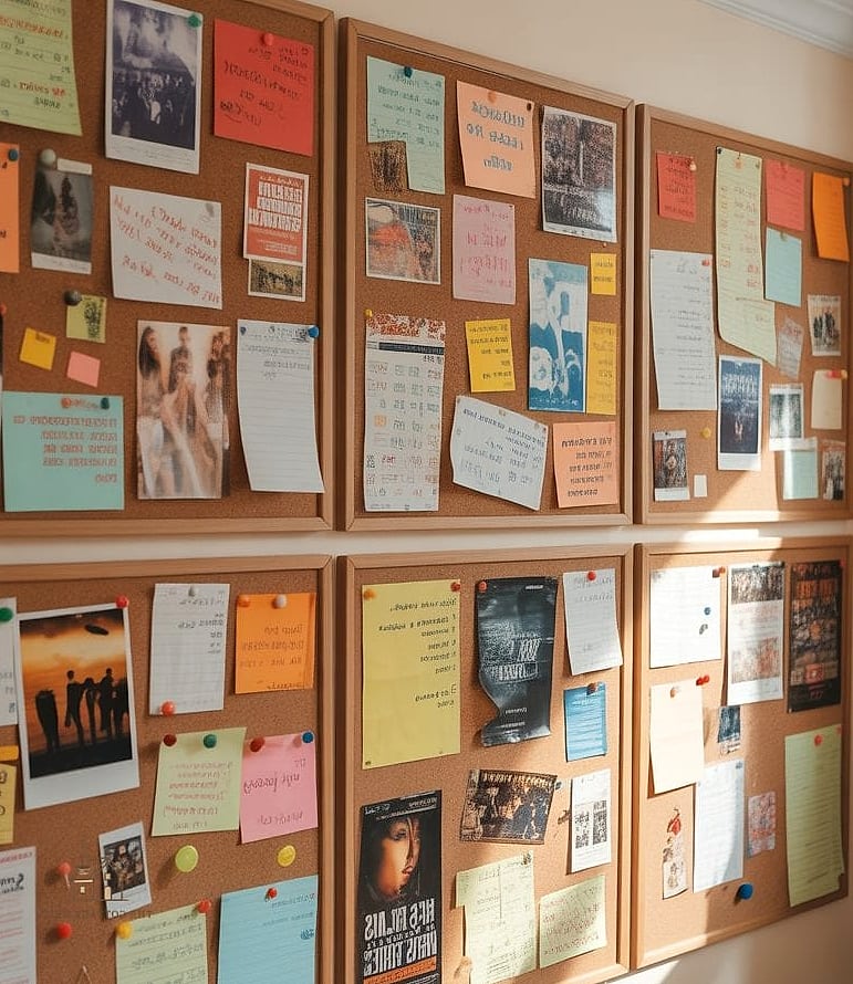 50 Amazing College Dorm Room Ideas on a Budget 18 Removable Corkboard Tiles