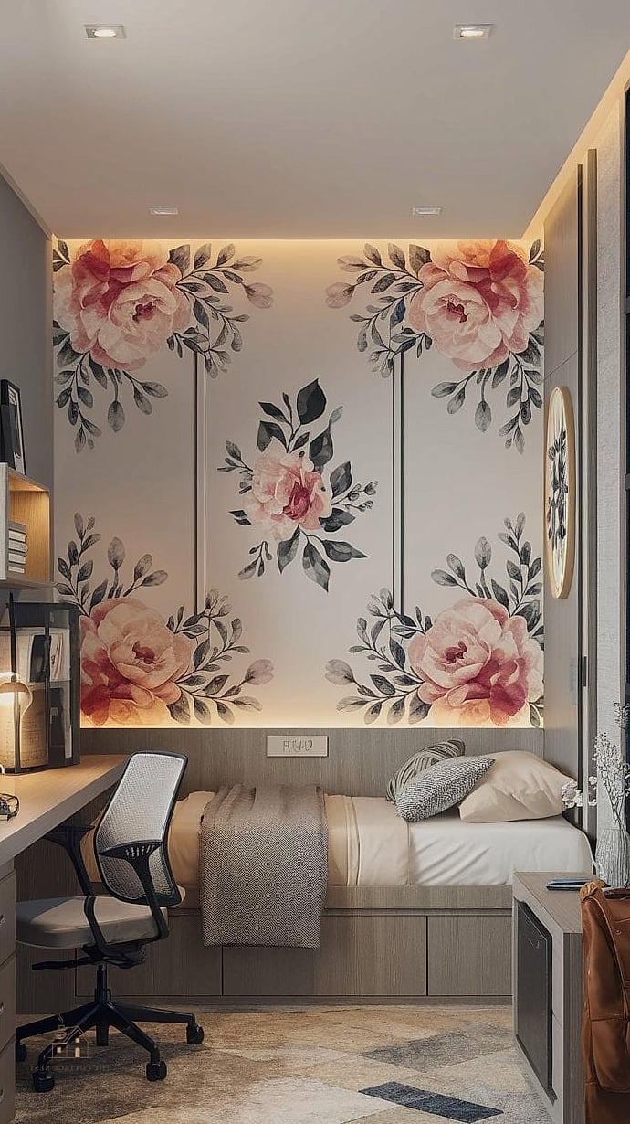 35 Brilliant Dorm Room Wall Decor to Copy Right Now 34 Removable Mural Panel