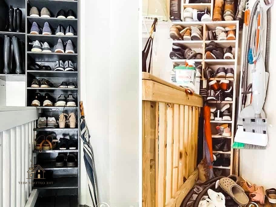 30 Amazing Budget Friendly Garage Organization And Storage Ideas on a Budget 13 Repurposed Shoe Organizer