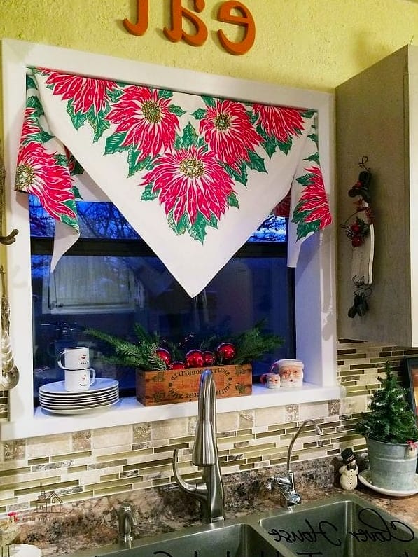 30 Amazing Dining Room Window Treatments on a Budget 10 Repurposed Tablecloth Curtains