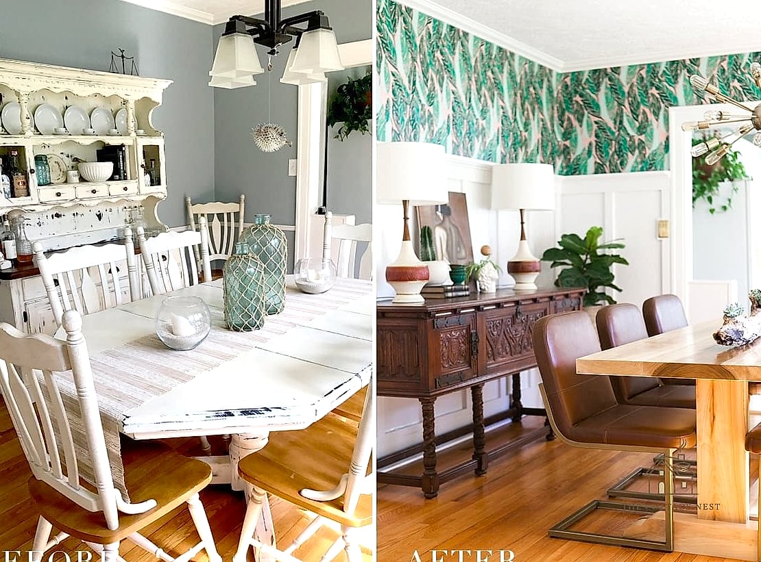 30 Amazing Dining Room Decor Ideas on a Budget 12 Repurpose Old Furniture
