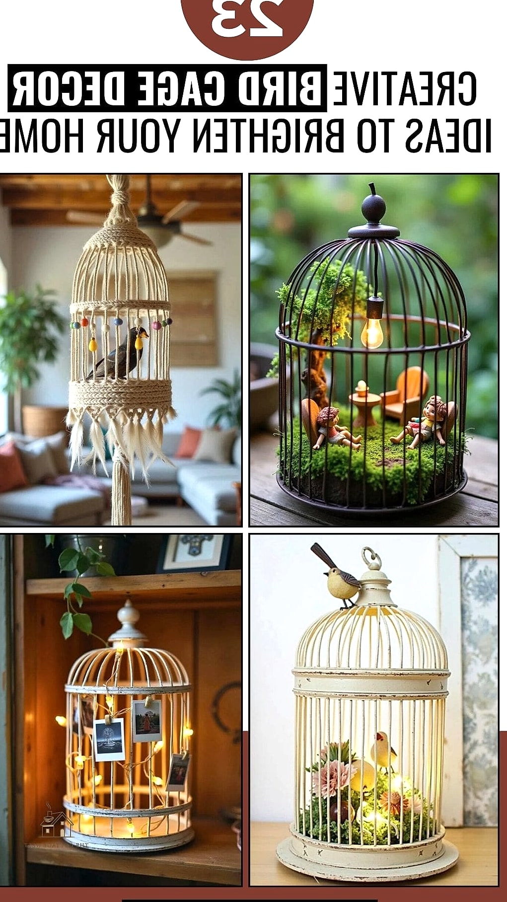 20 Clever Vintage Bird Cage Decor Ideas for Every Style 9 Repurpose It as a Unique Light Fixture