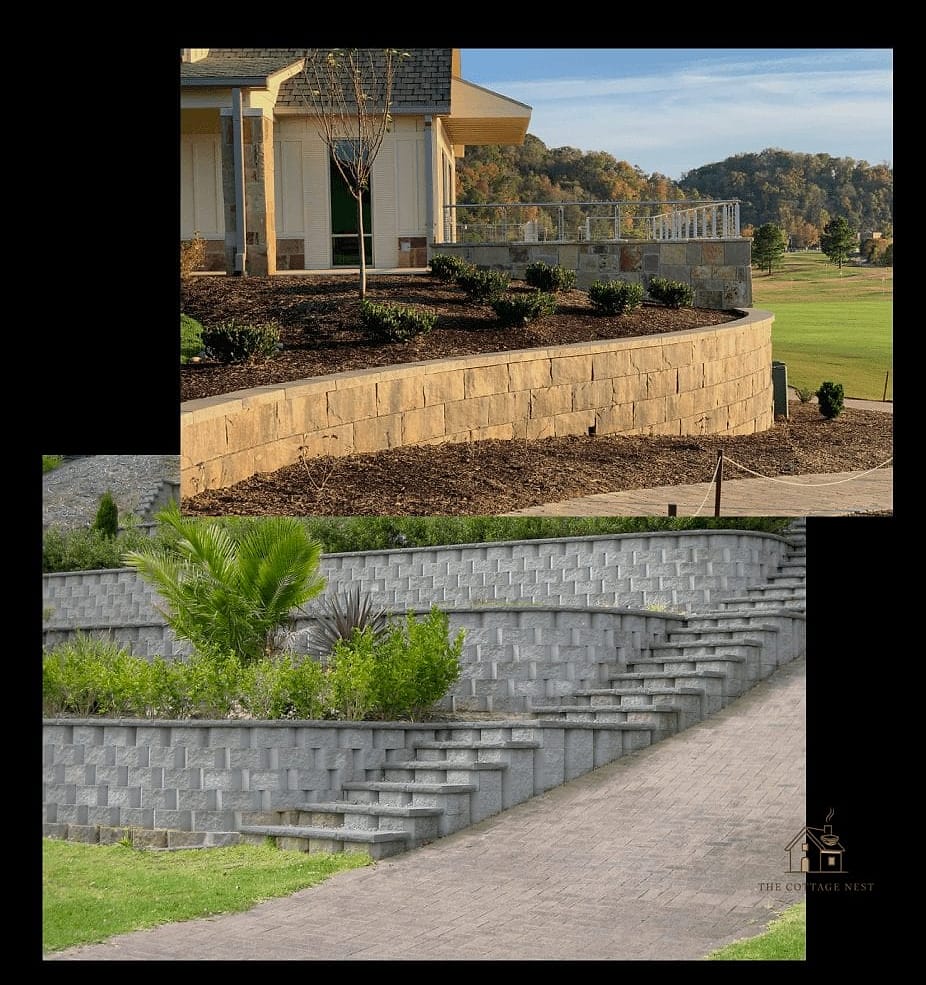 30 Beautiful Retaining Wall Ideas to Transform Your Space 29 Retaining Walls as Property Line Definers