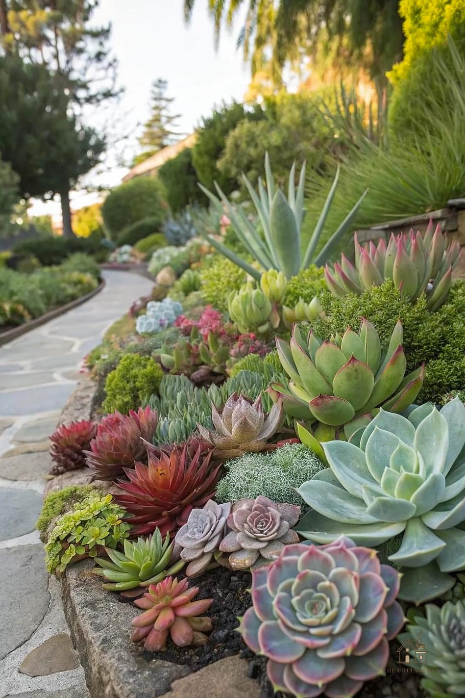 45 Stunning Corner Flower Bed Ideas You'll Absolutely Love 9 Rock Garden Corner with Succulents