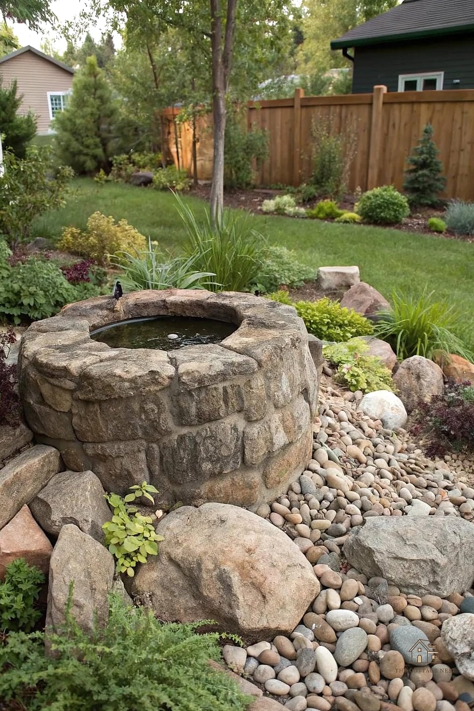 Rock Garden with a Dry Well