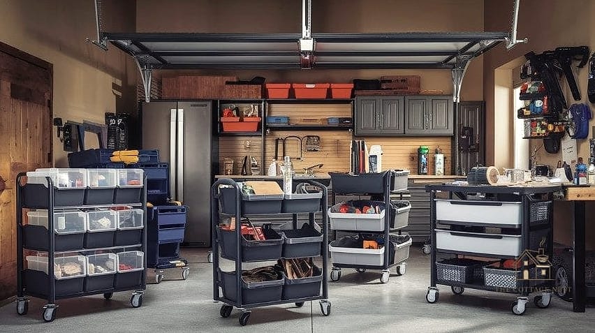 30 Amazing Budget Friendly Garage Organization And Storage Ideas on a Budget 14 Rolling Storage Cart