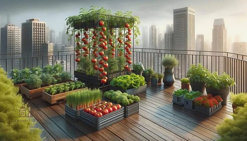 50 Clever Vegetable Garden Ideas for Every Style 22 Rooftop Container Farm