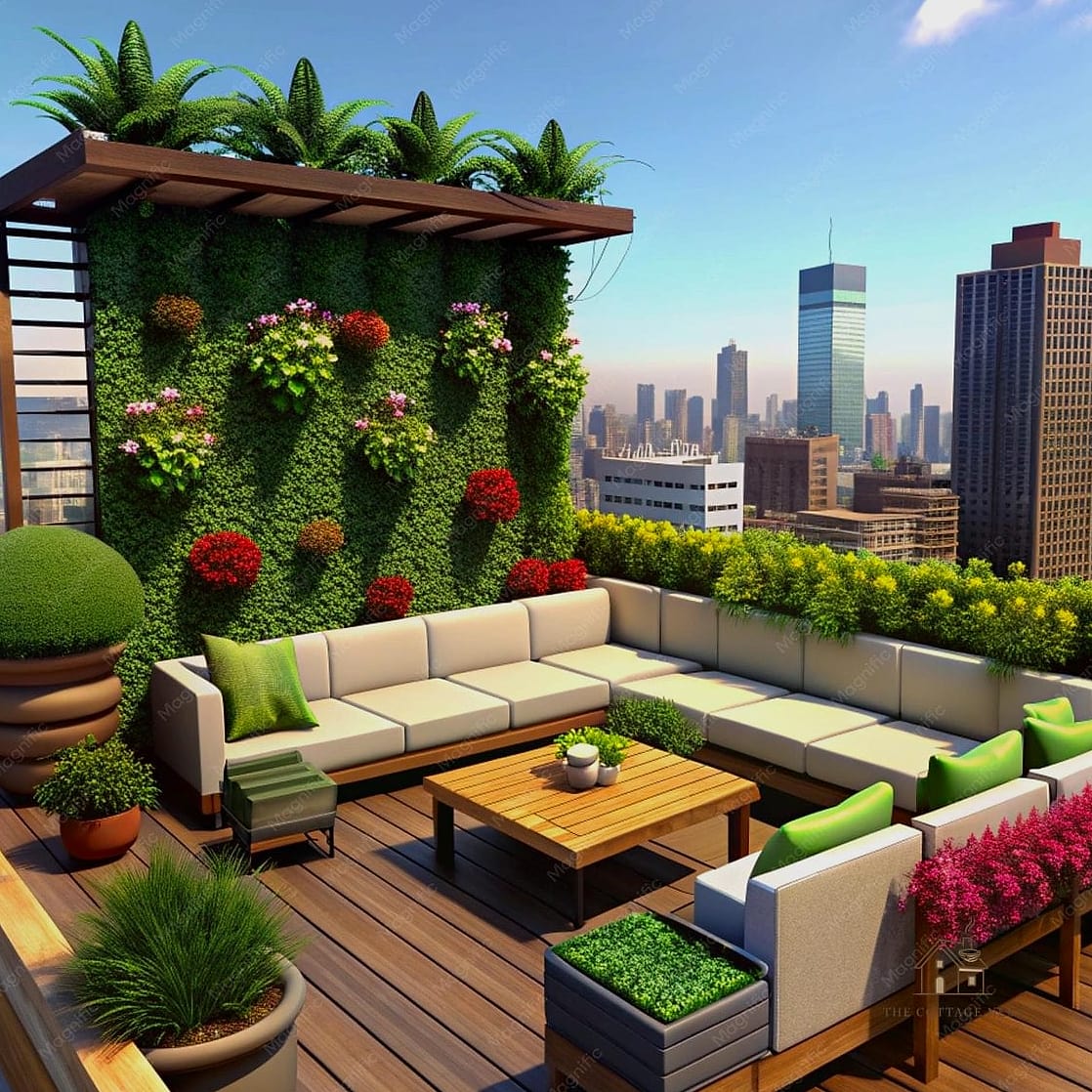 Rooftop-Style Lounge Garden