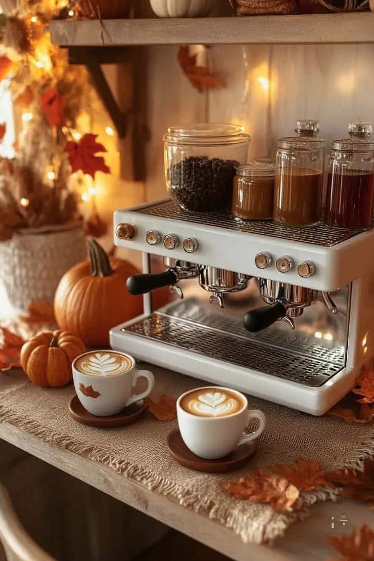 20 Clever Fall Decor Ideas For The Home for Every Style 8 A Rotating Coffee Table Book Stack