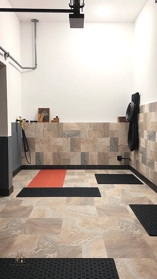 45 Stunning Garage Entryway Ideas You'll Absolutely Love 6 Rubber Utility Flooring