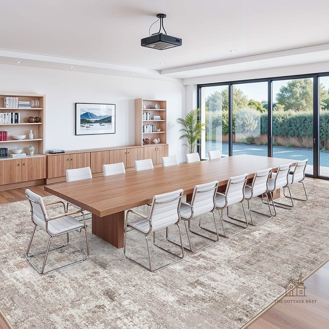 Rug That Extends Beyond the Table