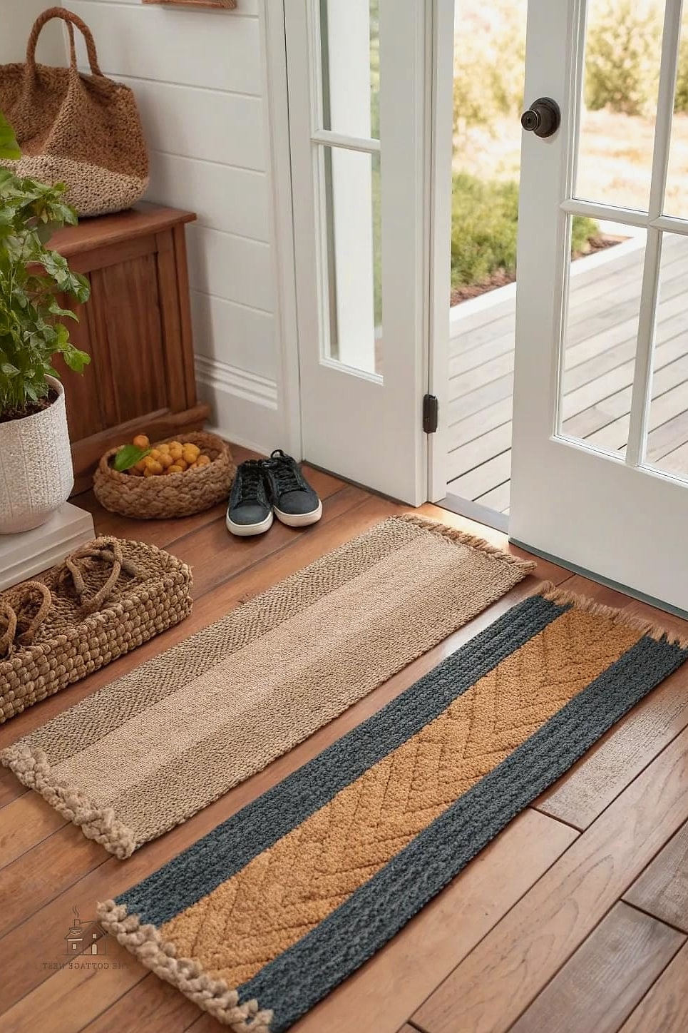 45 Stunning Small Entryway Ideas You'll Absolutely Love 41 A Runner With a Non-Slip Pad Underneath
