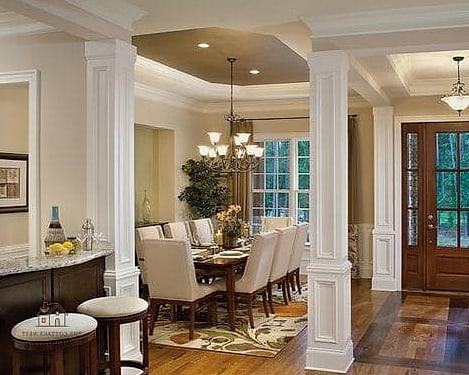 45 Brilliant Dining Room Table Centerpiece Ideas to Copy Right Now 37 A Runner of Pillar and Taper Candles Together