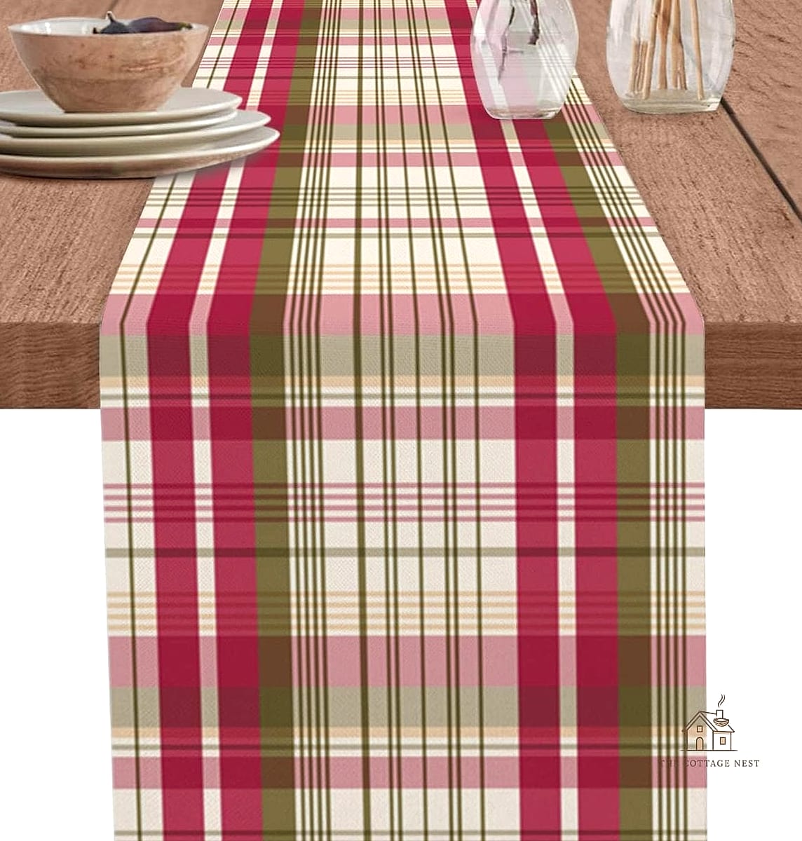 A Runner in Plaid or Buffalo Check