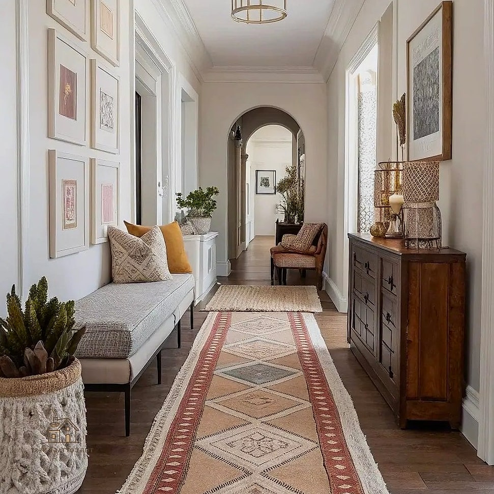 20 Cozy Apartment Entryway Ideas Worth Pinning 8 A Runner Rug to Define the Space