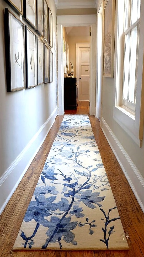 35 Creative Narrow Entryway Ideas That Will Inspire You 8 Runner Rug to Define the Path