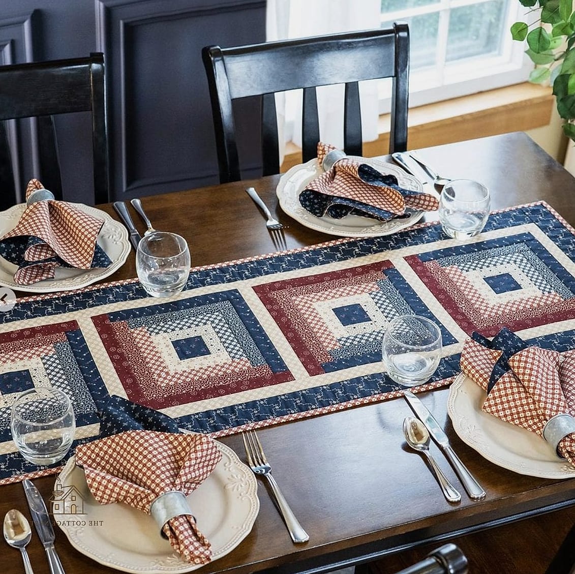 45 Brilliant Dining Room Table Centerpiece Ideas to Copy Right Now 10 A Runner with Scattered Votives