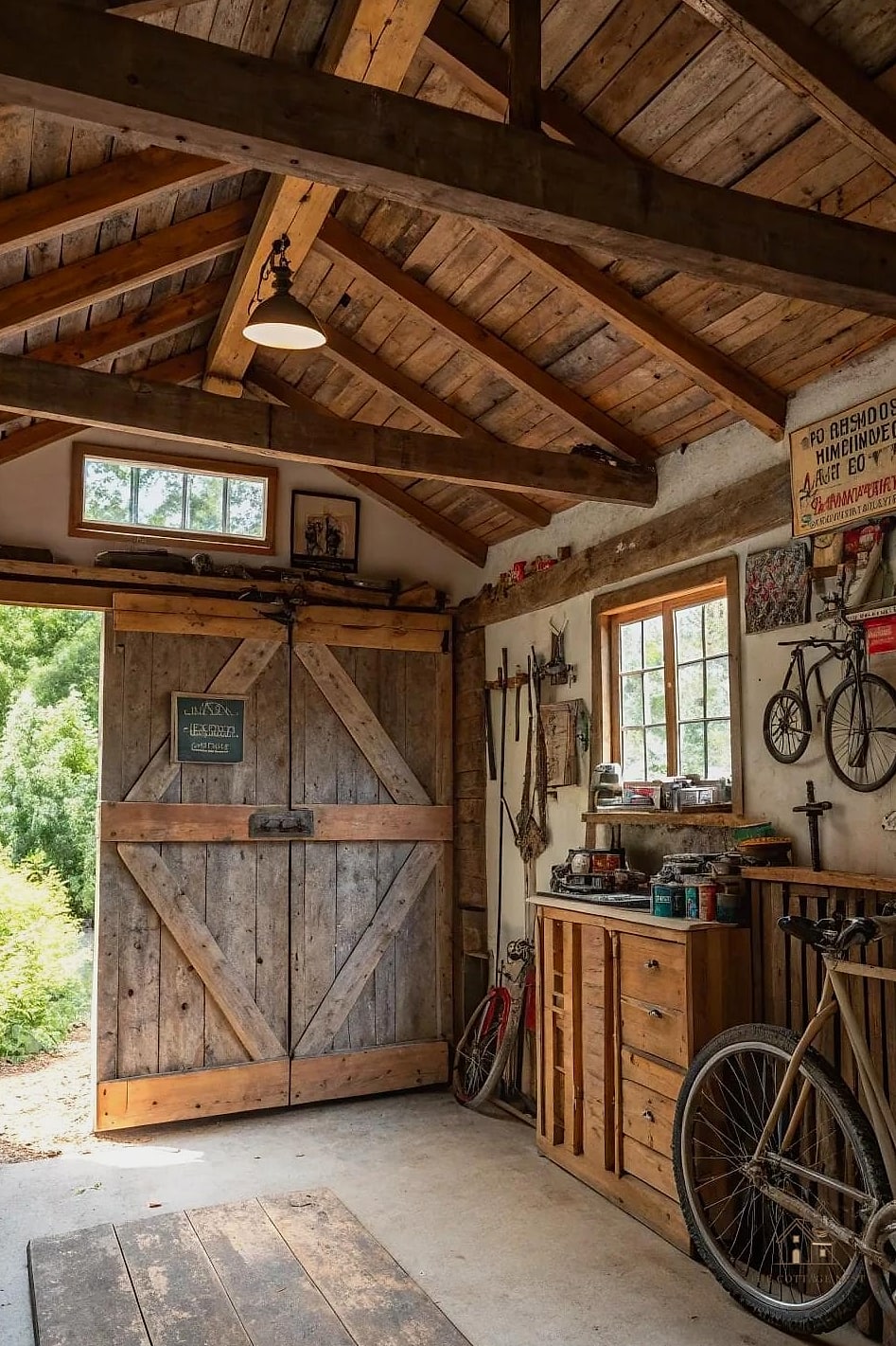 40 Clever Garage Conversion Ideas for Every Style 27 Rustic Cabin Retreat