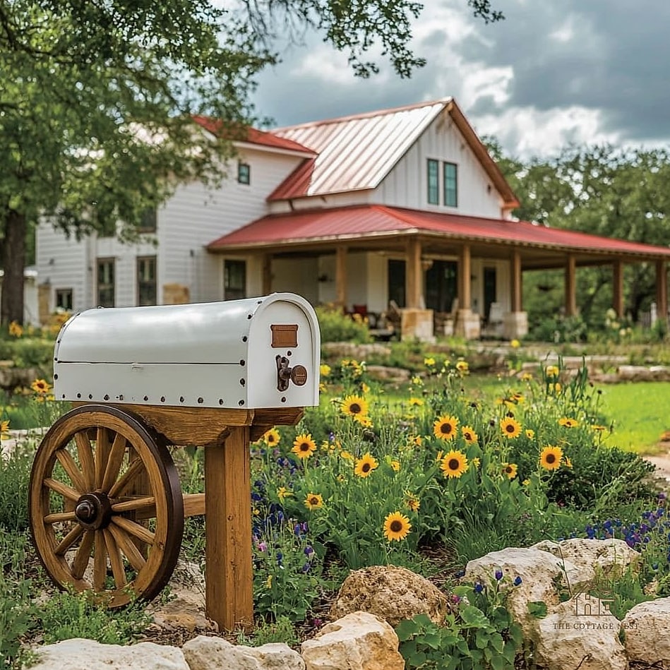 Rustic Wagon Wheel Accent