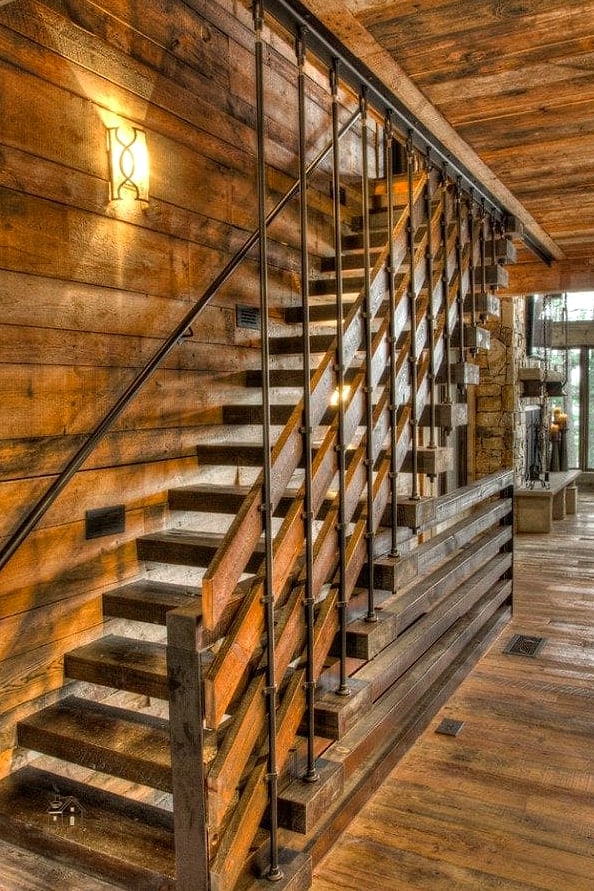 50 Clever Stairs Wall Decor Ideas for Every Style 41 Rustic Wood Sign Collection