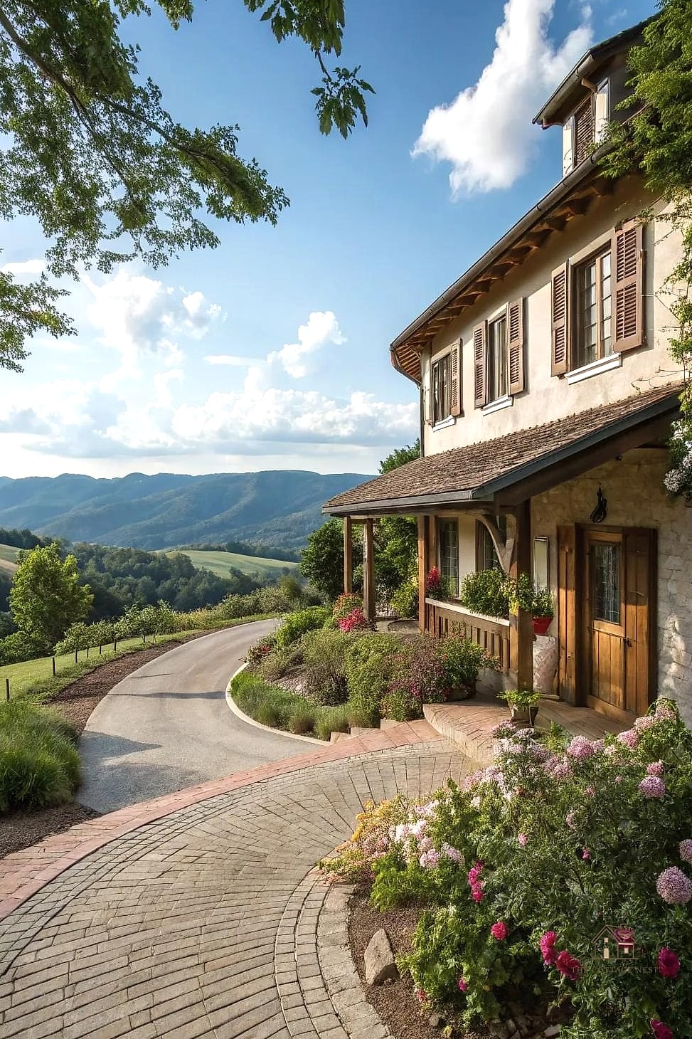 20 Cozy Driveway Landscaping Ideas Worth Pinning 12 Rustic Wood Edging