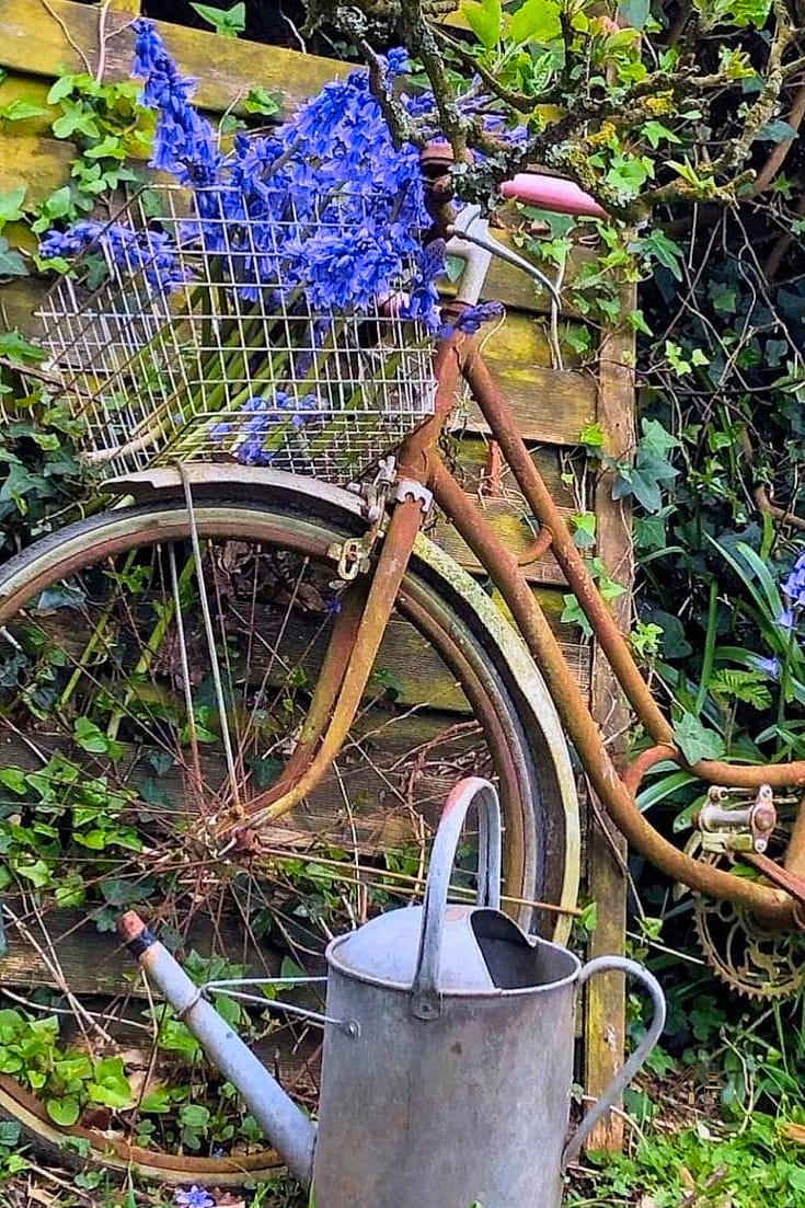 50 Clever Junk Garden Ideas Repurposed for Every Style 2 Rusty Bicycle Planter