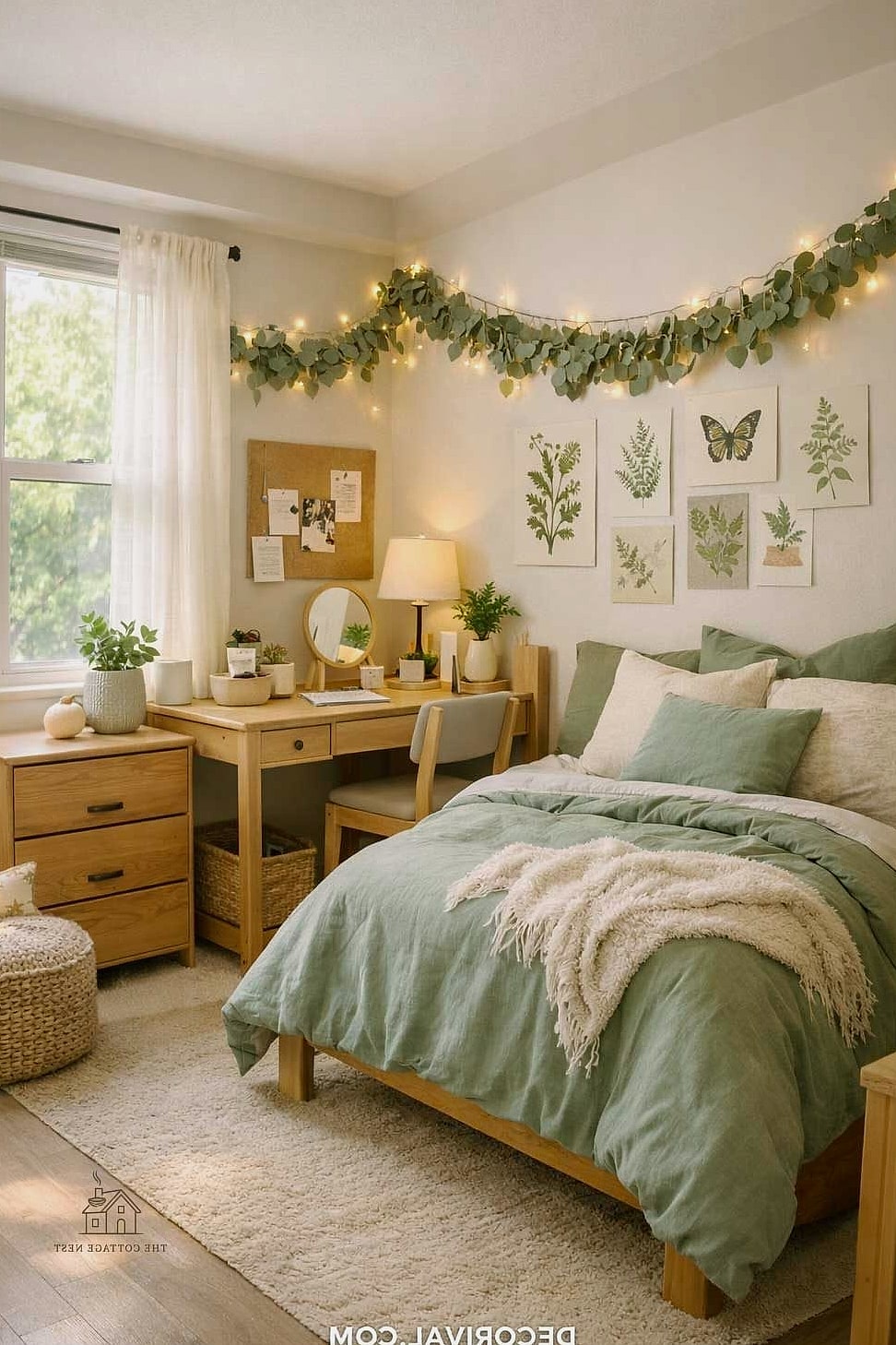 40 Dreamy Green Dorm Room Ideas to Try This Season 23 Sage Green Shower Caddy