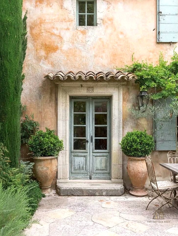 Salvaged Window Frames as Garden Art