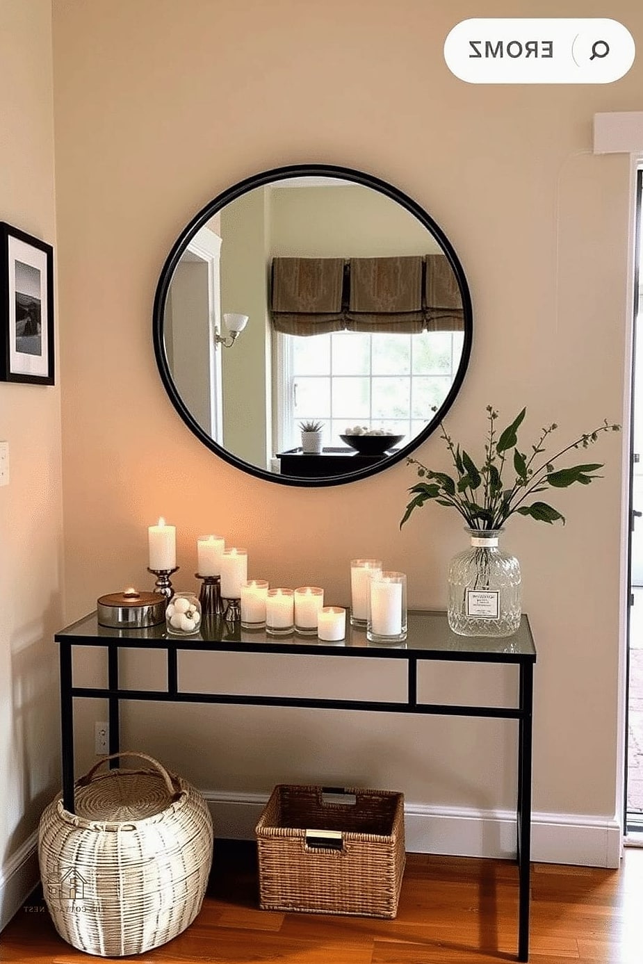 25 Chic Entryway Table Decor Ideas for a Beautiful Home 26 A Scented Candle for a Welcoming First Impression