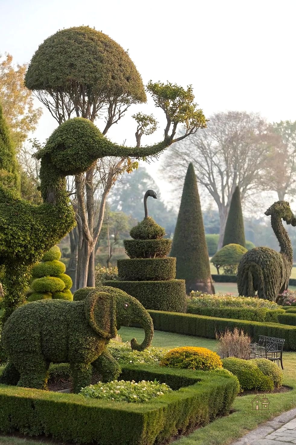 15 Chic Garden Decor Ideas for a Beautiful Home 16 Sculptural Topiary or Boxwood Shapes