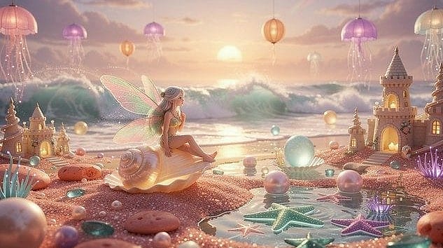 40 Cozy Large Fairy Garden Ideas Worth Pinning 26 A Seaside-Themed Fairy Garden With Shells