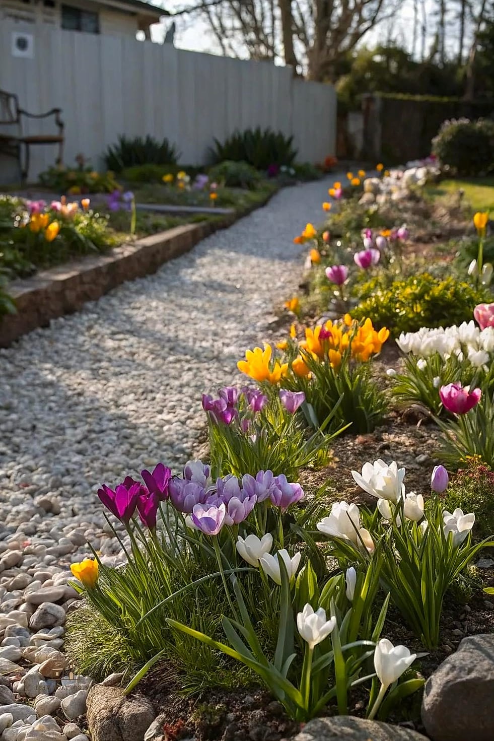 45 Gorgeous Front Yard Garden Ideas That Are Totally Doable 40 Seasonal Bulb Garden for Spring Color