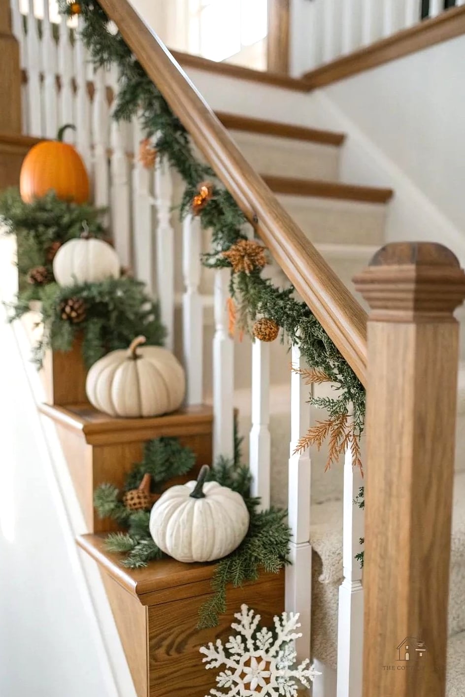 35 Creative Stair Landing Decor Ideas That Will Inspire You 21 Seasonal Decor Rotation