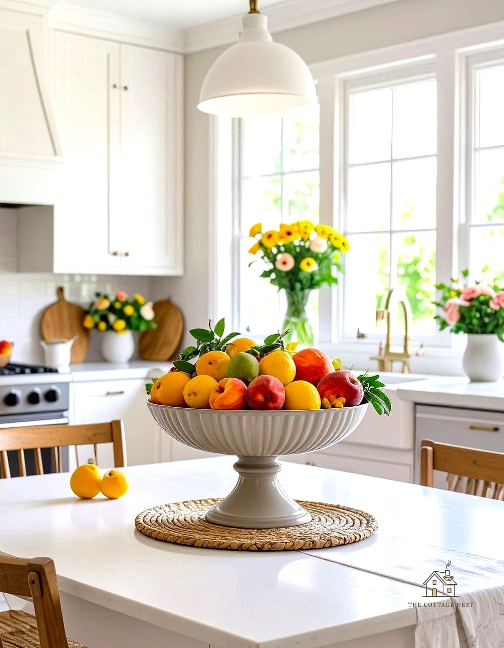 45 Brilliant Dining Room Table Centerpiece Ideas to Copy Right Now 8 Seasonal Fruit Display