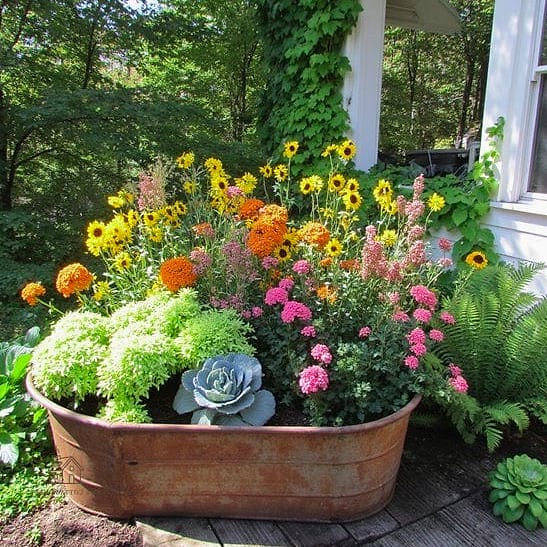 Seasonal Rotation Tub Planter