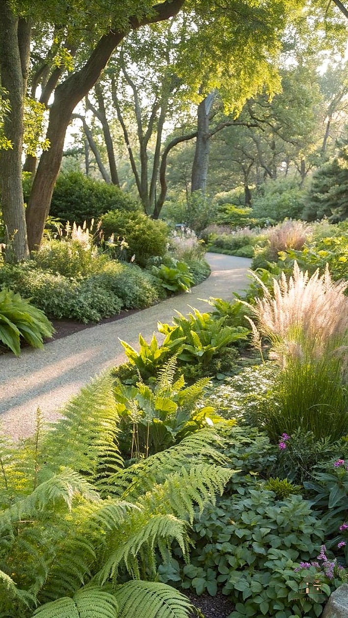 30 Dreamy Florida Landscaping Ideas to Try This Season 10 Shaded Fern Grotto Under Live Oaks