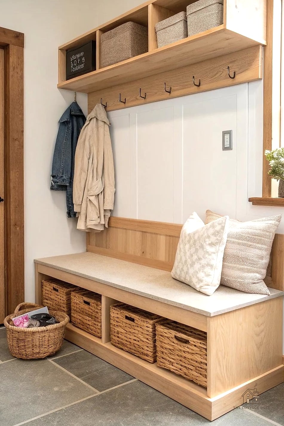 30 Cozy Garage Shoe Storage Ideas Worth Pinning 11 A Shoe Bench with Hidden Storage Drawers