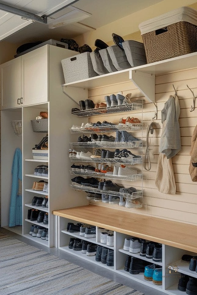30 Cozy Garage Shoe Storage Ideas Worth Pinning 21 A Shoe Drying Rack for Wet or Muddy Days