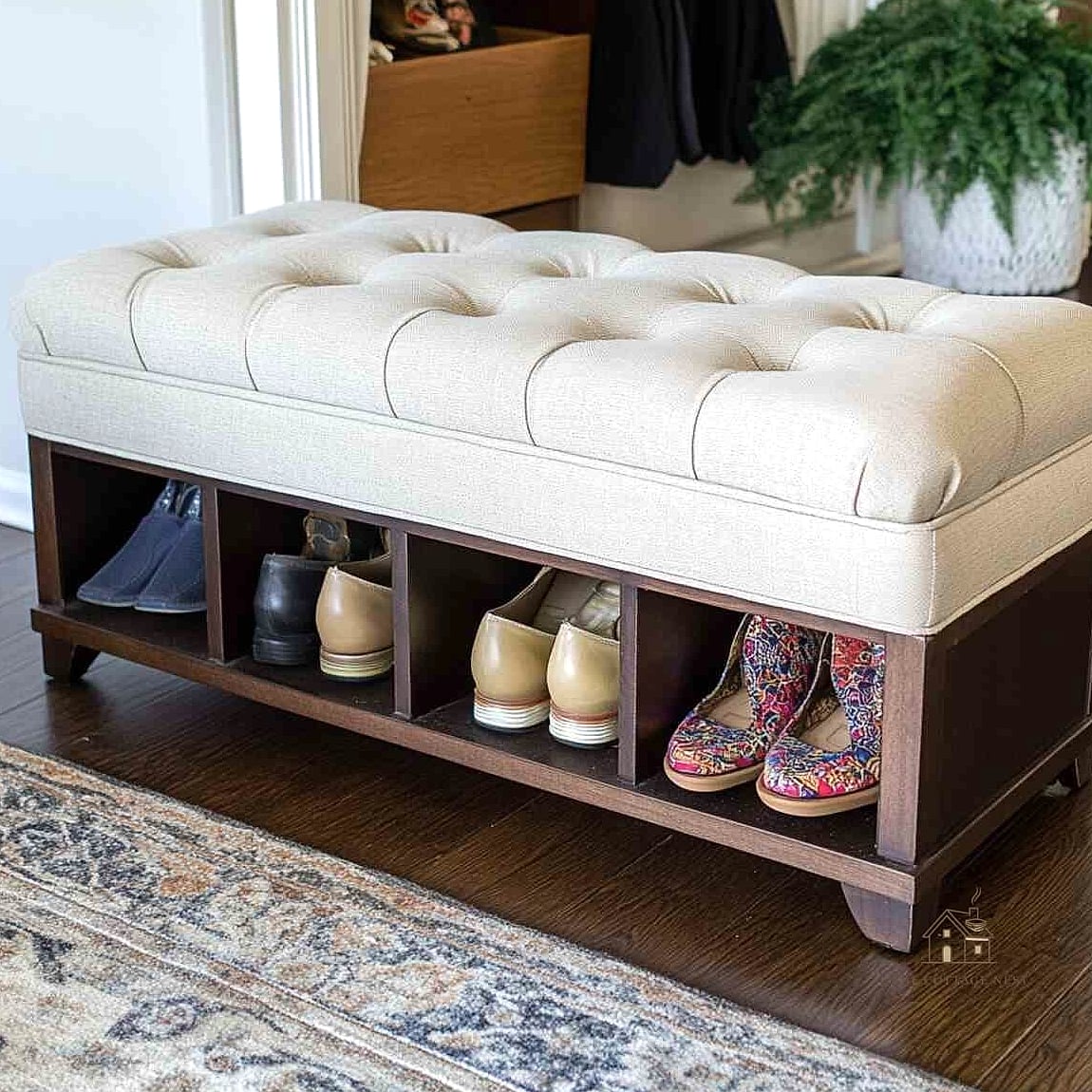 Shoe Storage Ottoman