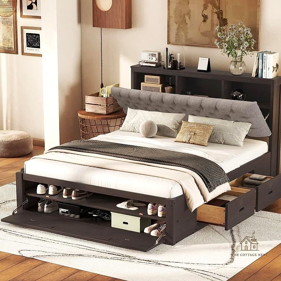 Shoe Storage Bed Frame